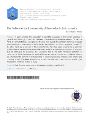 The problem of the inauthenticity of knowledge in Latin America