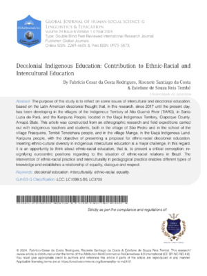 Decolonial Indigenous Education: Contribution to Ethnic-Racial and Intercultural Education