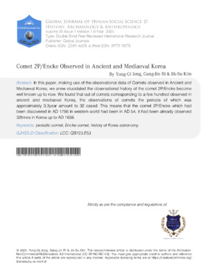 Comet 2P/Encke Observed in Ancient and Medieval Korea