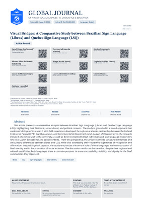 Visual Bridges: A Comparative Study Between Brazilian Sign Language (Libras) and Quebec Sign Language (LSQ)