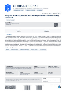 Religions as Intangible Cultural Heritage of Humanity in Ludwig Feuerbach
