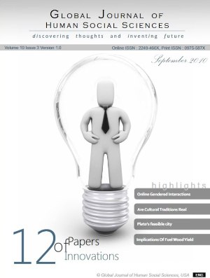           View Vol. 11 No. 9 (2011): GJHSS: Volume 11 Issue 9
        