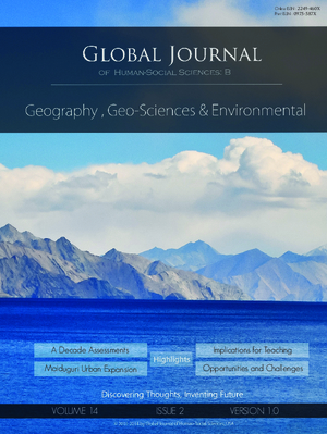 GJHSS-B Geography, Geo-Science Environmental Sciences and Disaster: Volume 12 Issue B10