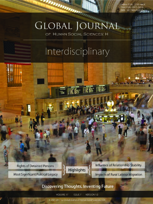 GJHSS-H Interdisciplinary: Volume 17 Issue H7