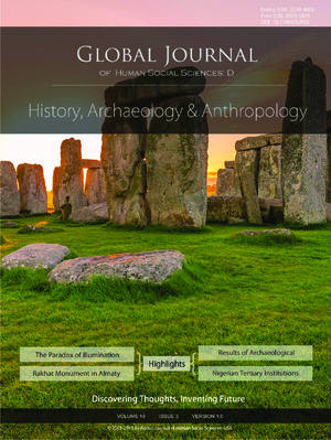 GJHSS-D History, Archaeology & Anthropology: Volume 19 Issue D3