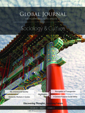 GJHSS-C Sociology & Sociology of culture: Volume 19 Issue C5