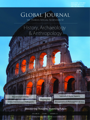 GJHSS-D History, Archaeology & Anthropology: Volume 20 Issue D3