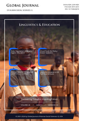 GJHSS-G Contrastive linguistics & Education: Volume 26 Issue G3