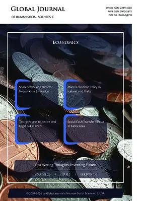 GJHSS-E Economics, Volume 26, Issue 2 (E2), Year 2026