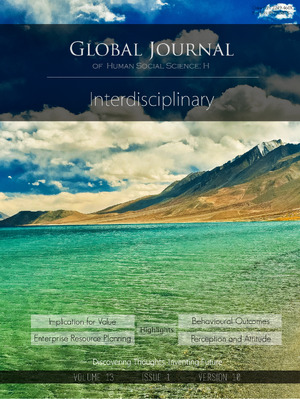 GJHSS, Volume 13, Issue 21 (H1), Year 2013