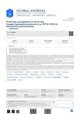Predication and Opposition in Dào Dé Jīng, Thought Experimental Analyses of (e.g.) 道可道非常道 (II)-Maternalism and Ecofeminism