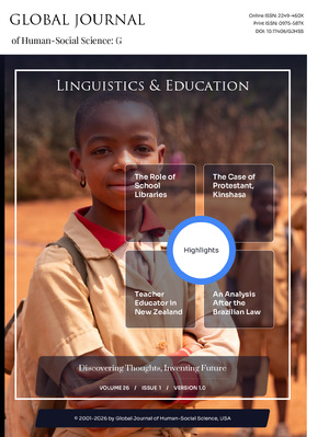 GJHSS-G Linguistics and Education: Volume 26 Issue G1