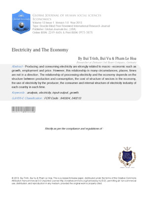 Electricity and the Economy