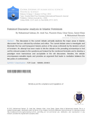 Feminist Discourse Analysis in Islamic Feminism