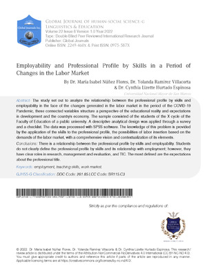 Employability and Professional Profile by Skills in a Period of Changes in the Labor Market
