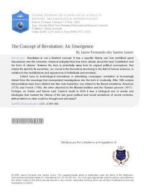 The Concept of Revolution An Emergency