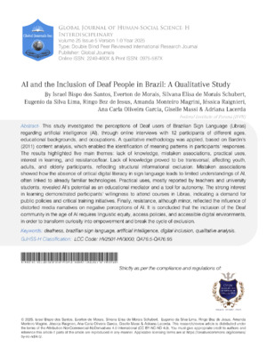 AI and the Inclusion of Deaf People in Brazil A Qualitative Study