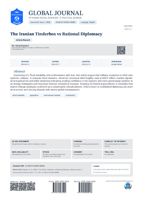 The Iranian Tinderbox vs Rational Diplomacy